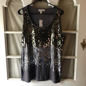 Dress Barn Sequined Tank